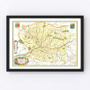 Anjou Vintage Map 1665