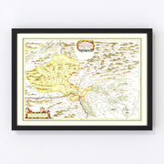 Haut-Rhin Vintage Map 1665