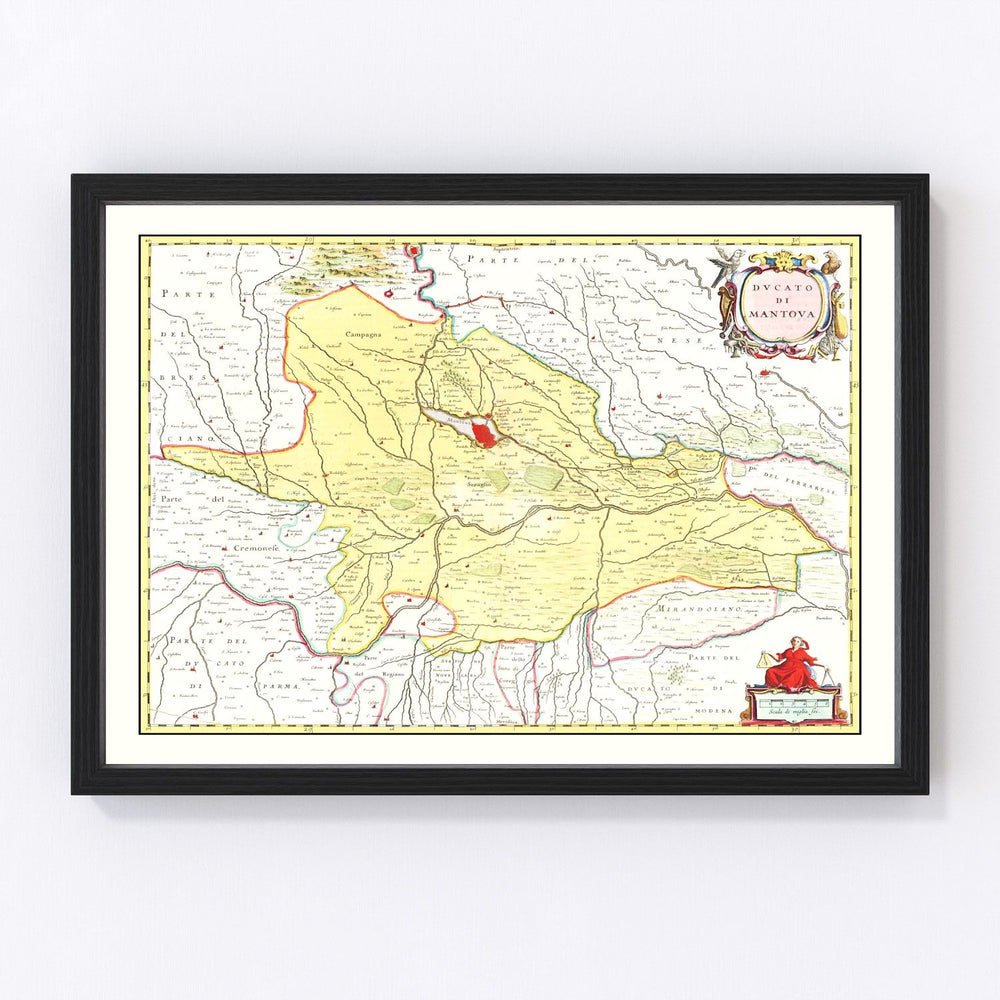 Mantua Vintage Map 1665