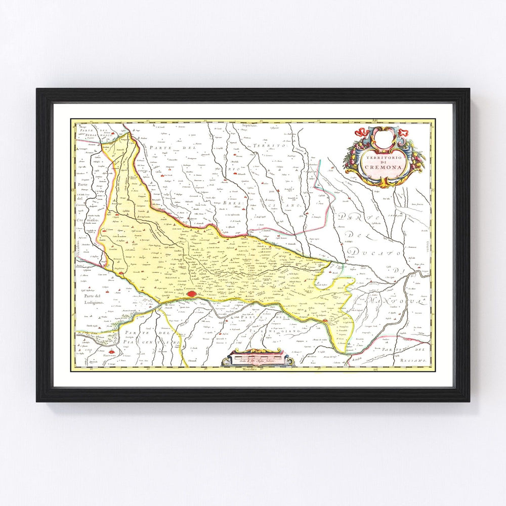 Cremona Vintage Map 1665