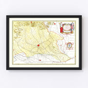 The Milan Region in Italy Vintage Map 1665