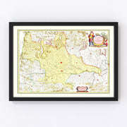Milan Vintage Map 1665