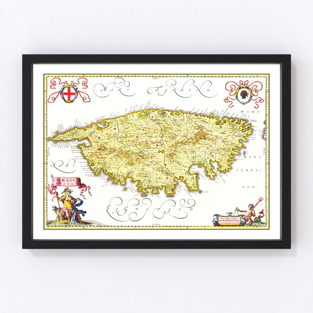 Corsica Vintage Map 1665
