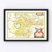 Perugia Vintage Map 1665