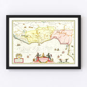 Guinea Vintage Map 1665