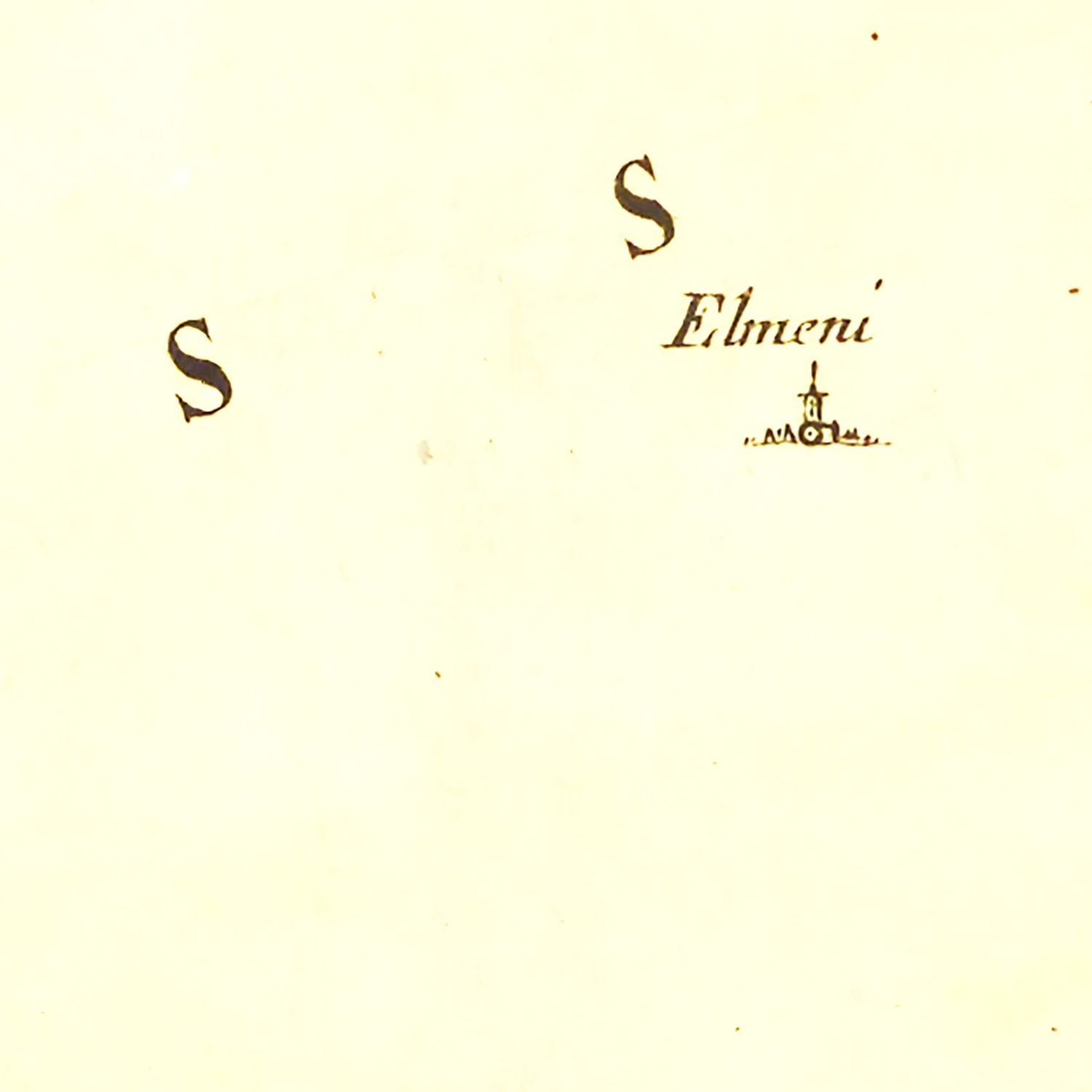 Restored historic details from the 1665 country map of County