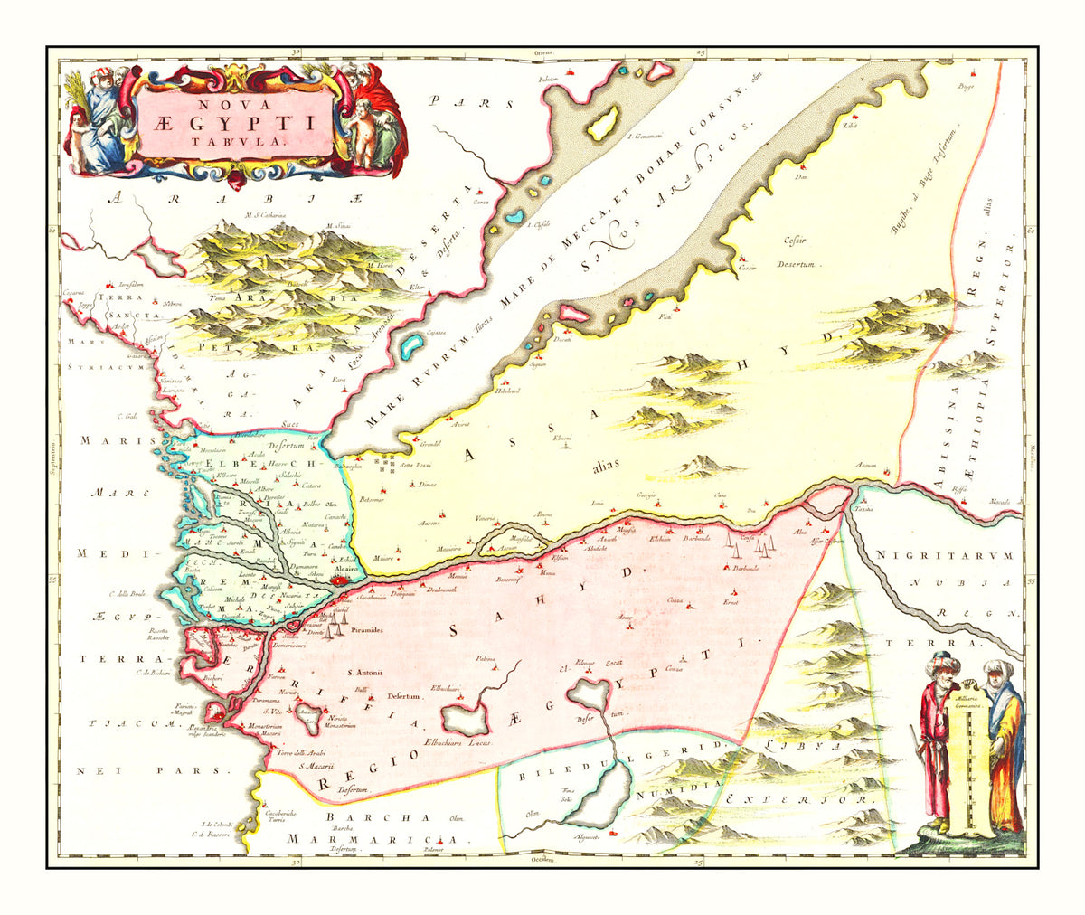 Preview of Vintage Map of Egypt 1665