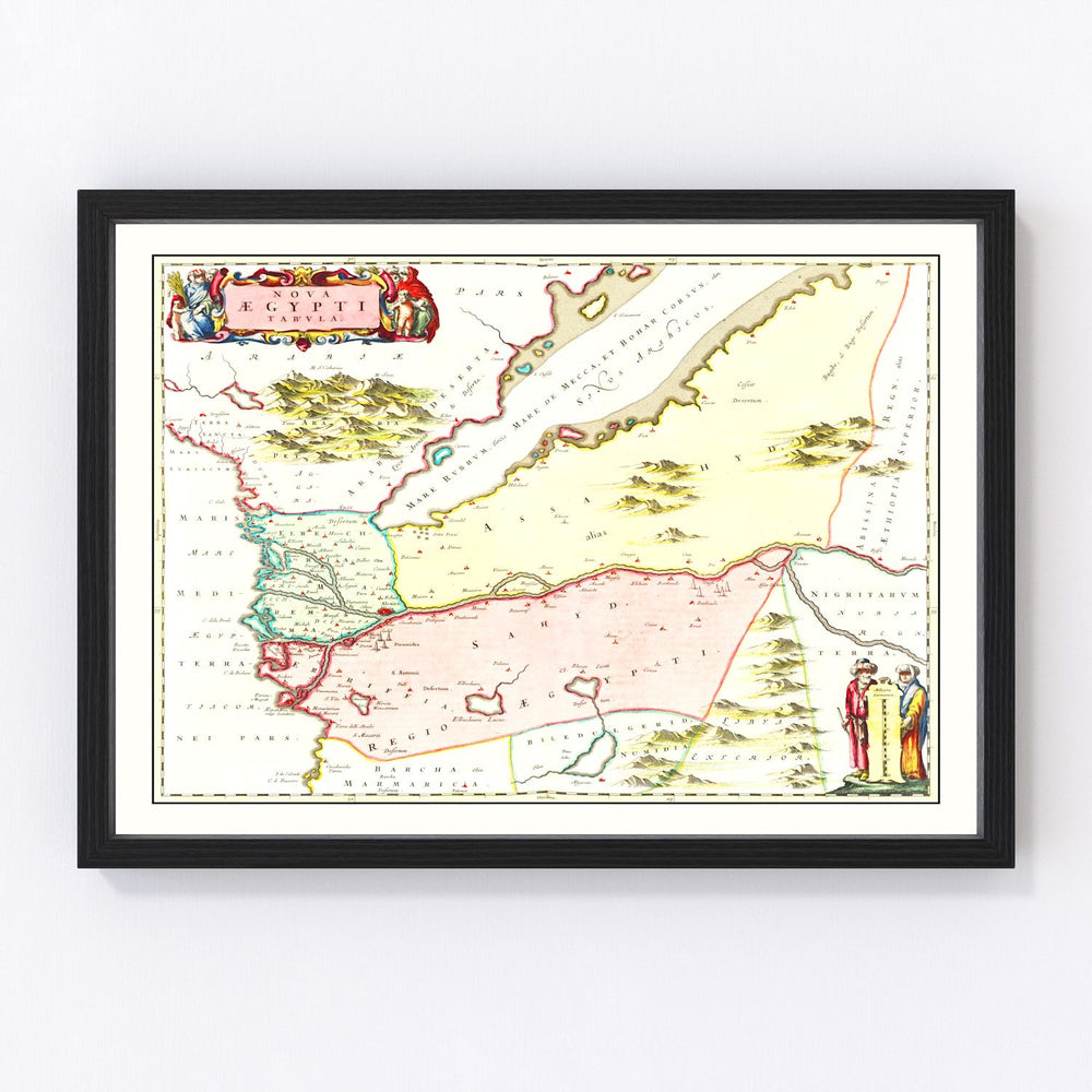 Egypt Vintage Map 1665