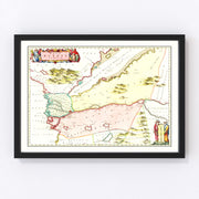 Egypt Vintage Map 1665