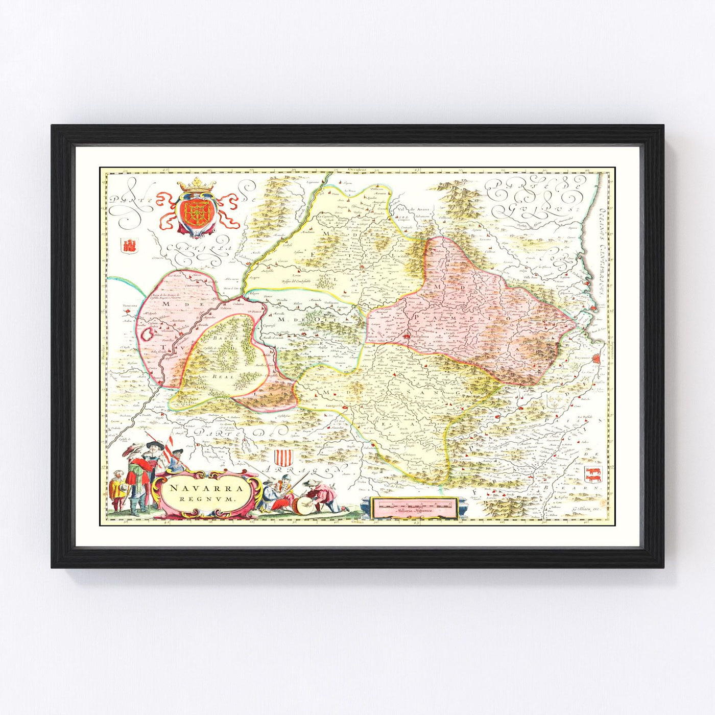 Northern Spain Vintage Map 1665
