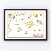Tarragona Vintage Map 1665
