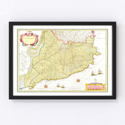 Catalonia Vintage Map 1665