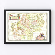 Suchen Vintage Map 1665