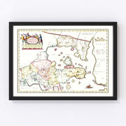Shantung Vintage Map 1665