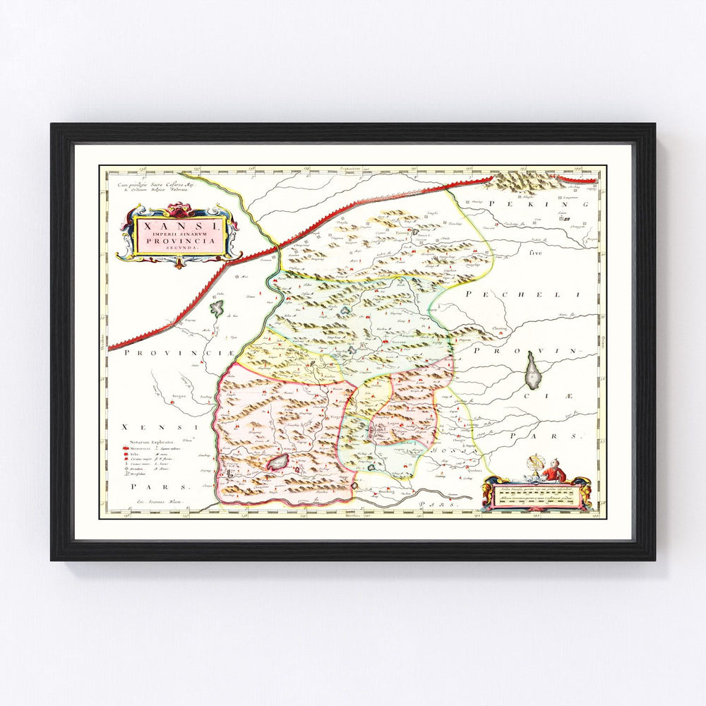 Xansi Vintage Map 1665