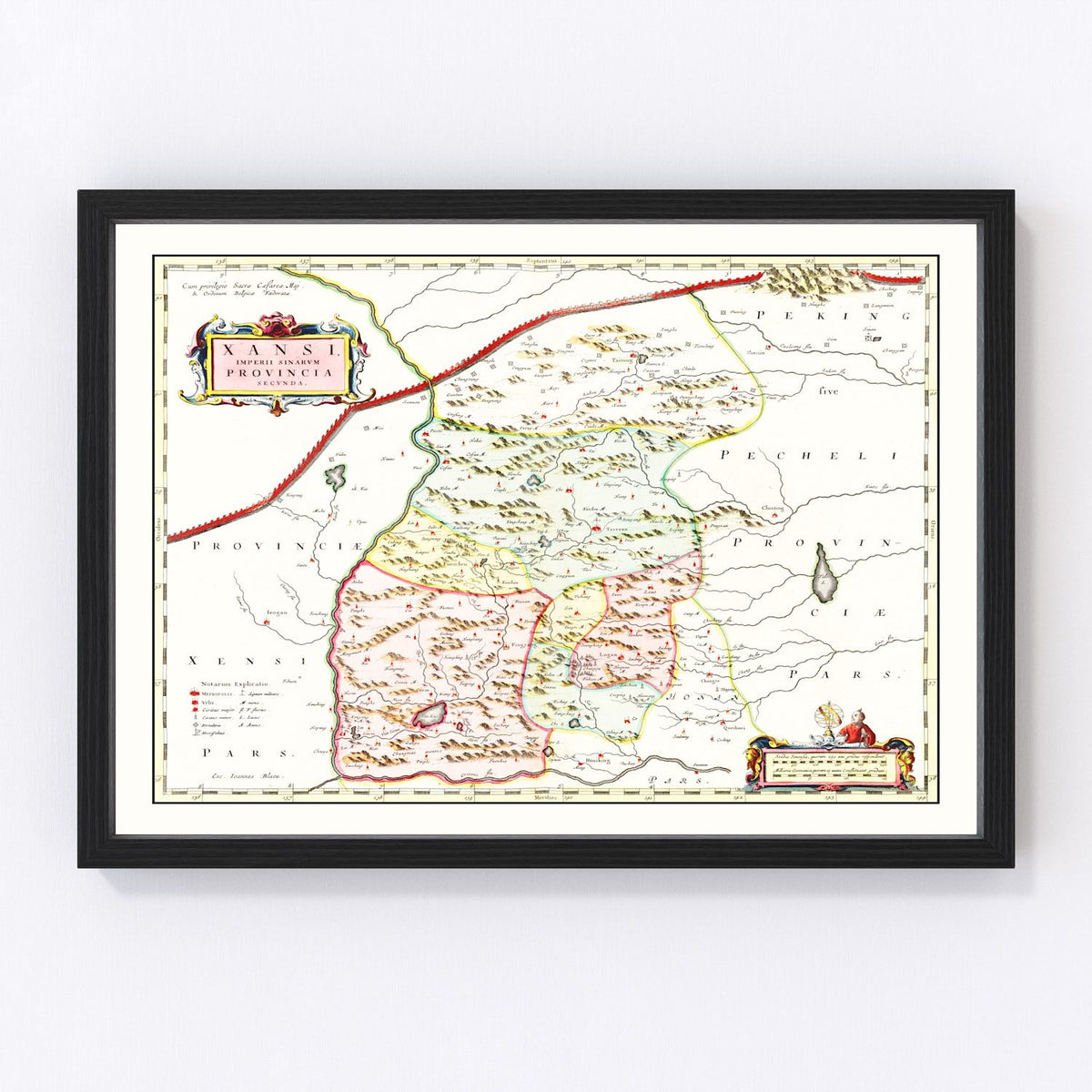 Xansi Vintage Map 1665