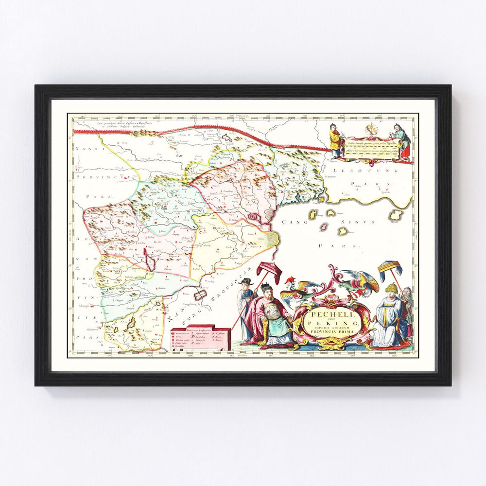 Peking Vintage Map 1665