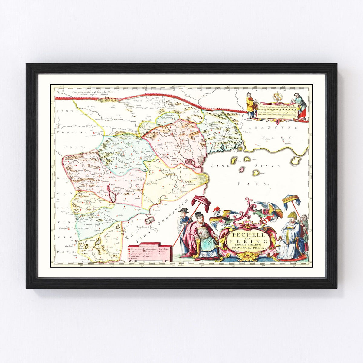 Peking Vintage Map 1665