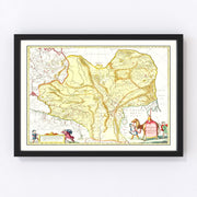 Tartary And China Vintage Map 1665