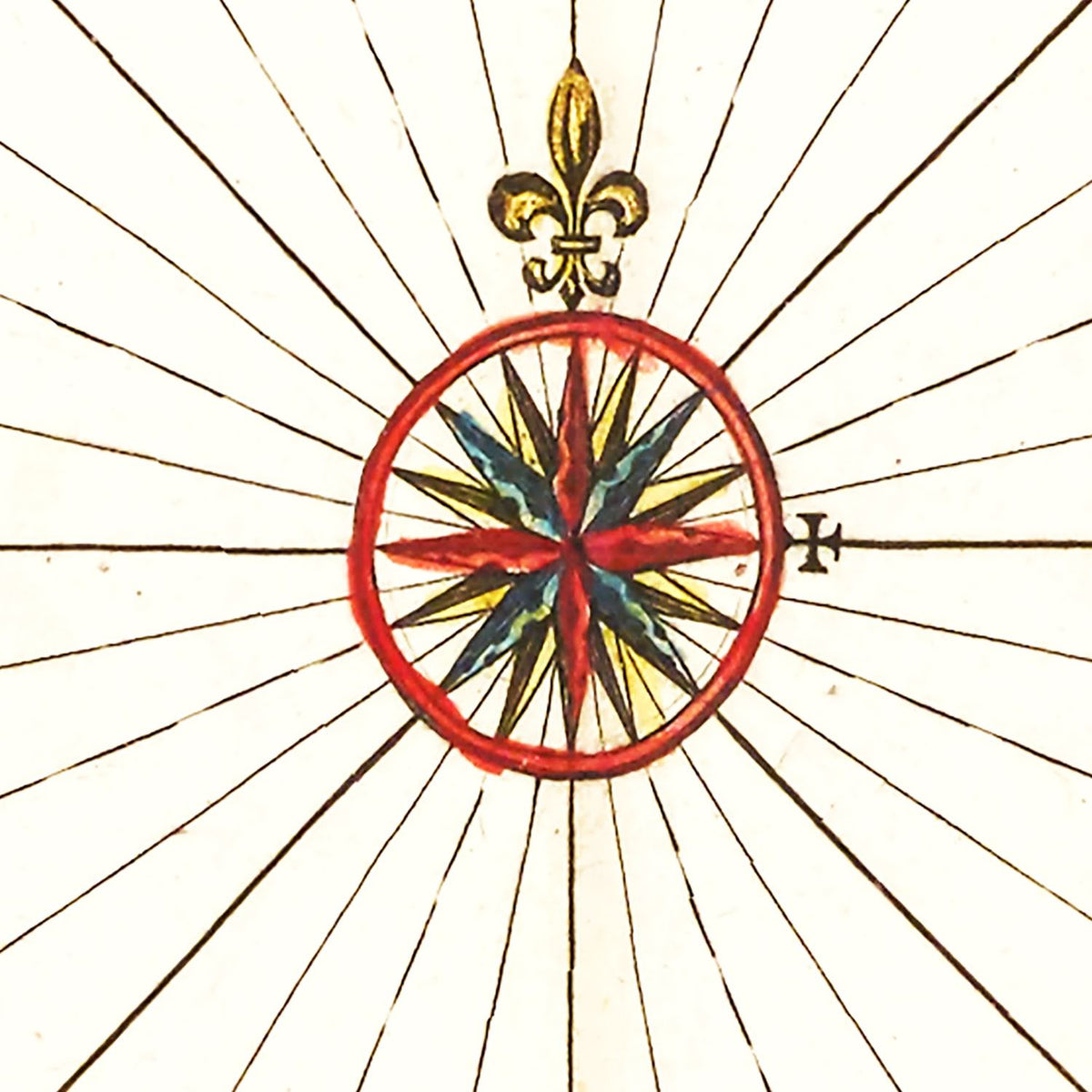 Restored historic details from the 1665 region map of County