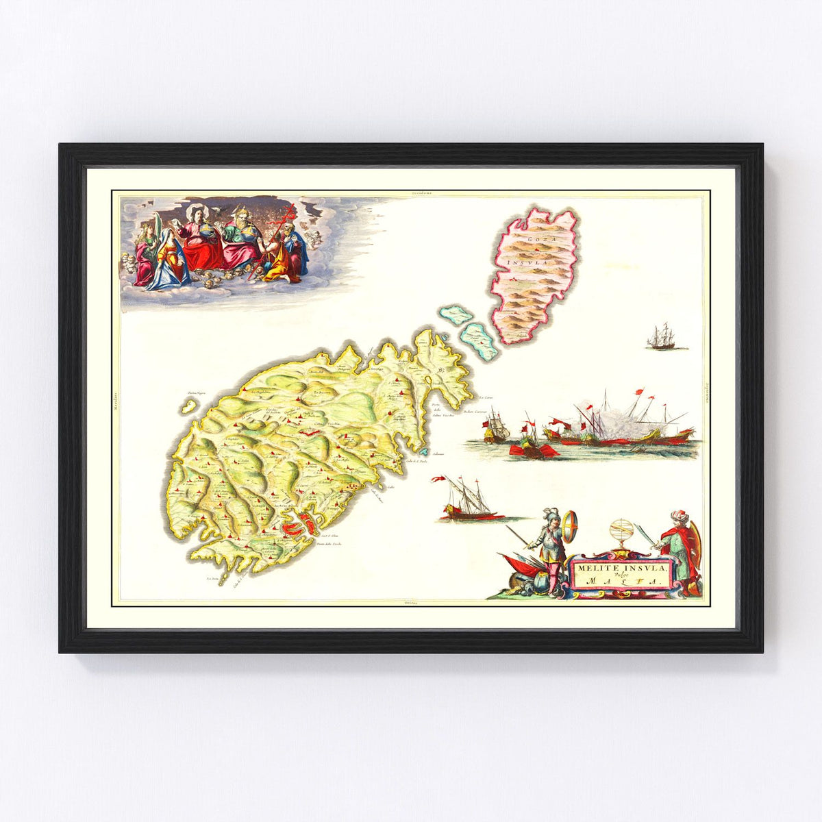Malta Vintage Map 1665