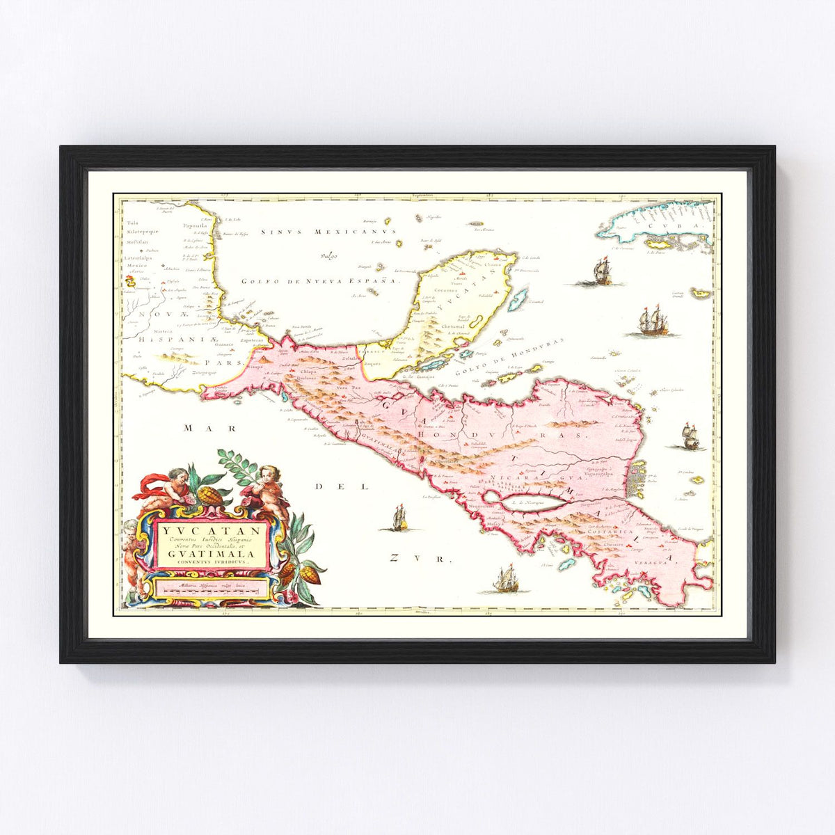 Guatemala Vintage Map 1665