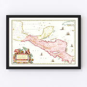 Guatemala Vintage Map 1665
