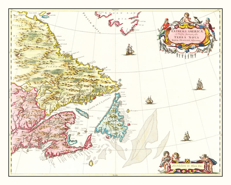 Size comparison using Vintage Map of Eastern Canada 1665