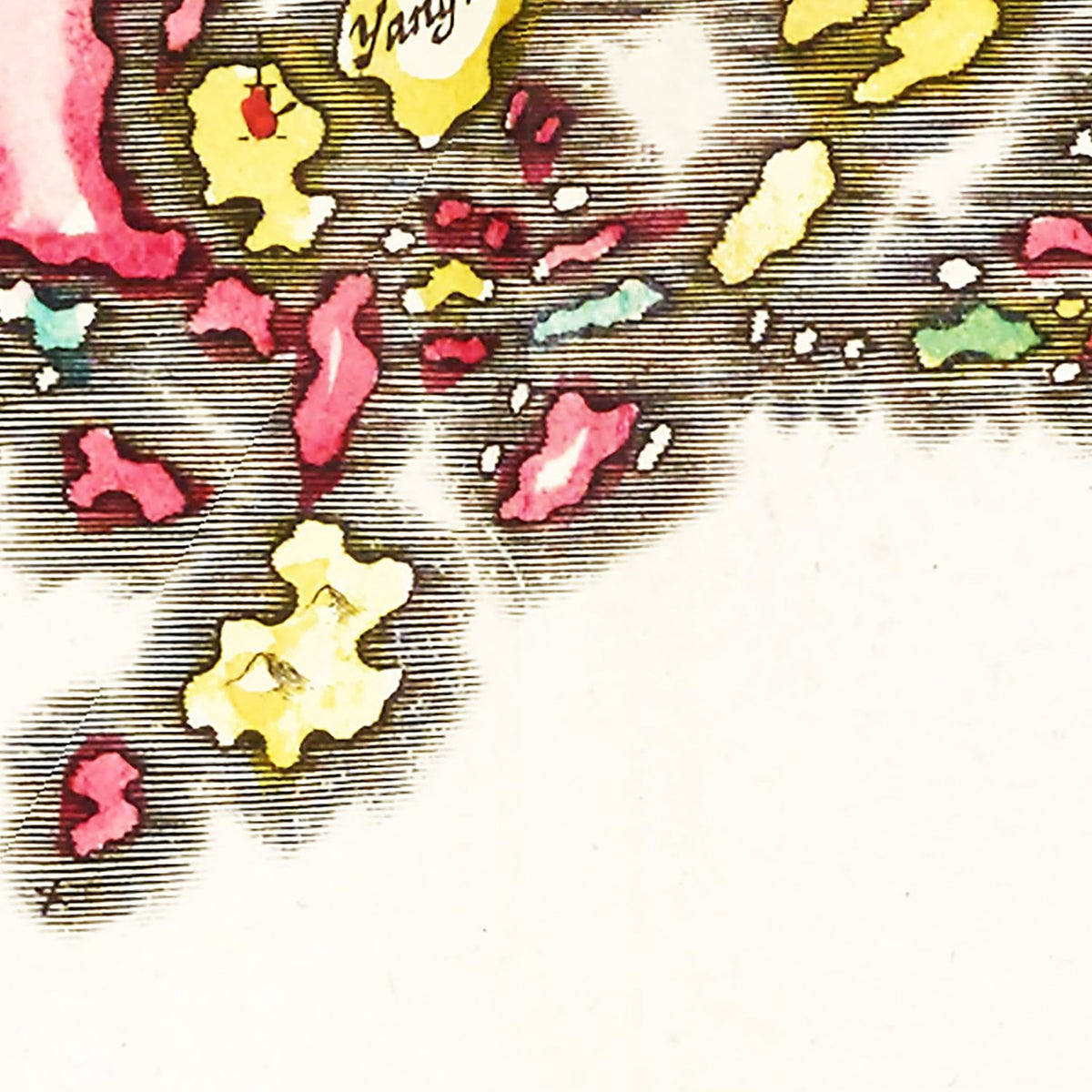 Restored historic details from the 1665 region map of County