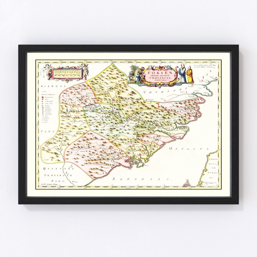 Fujian Vintage Map 1665