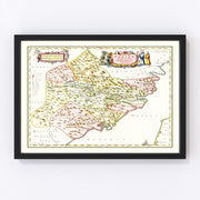 Fujian Vintage Map 1665