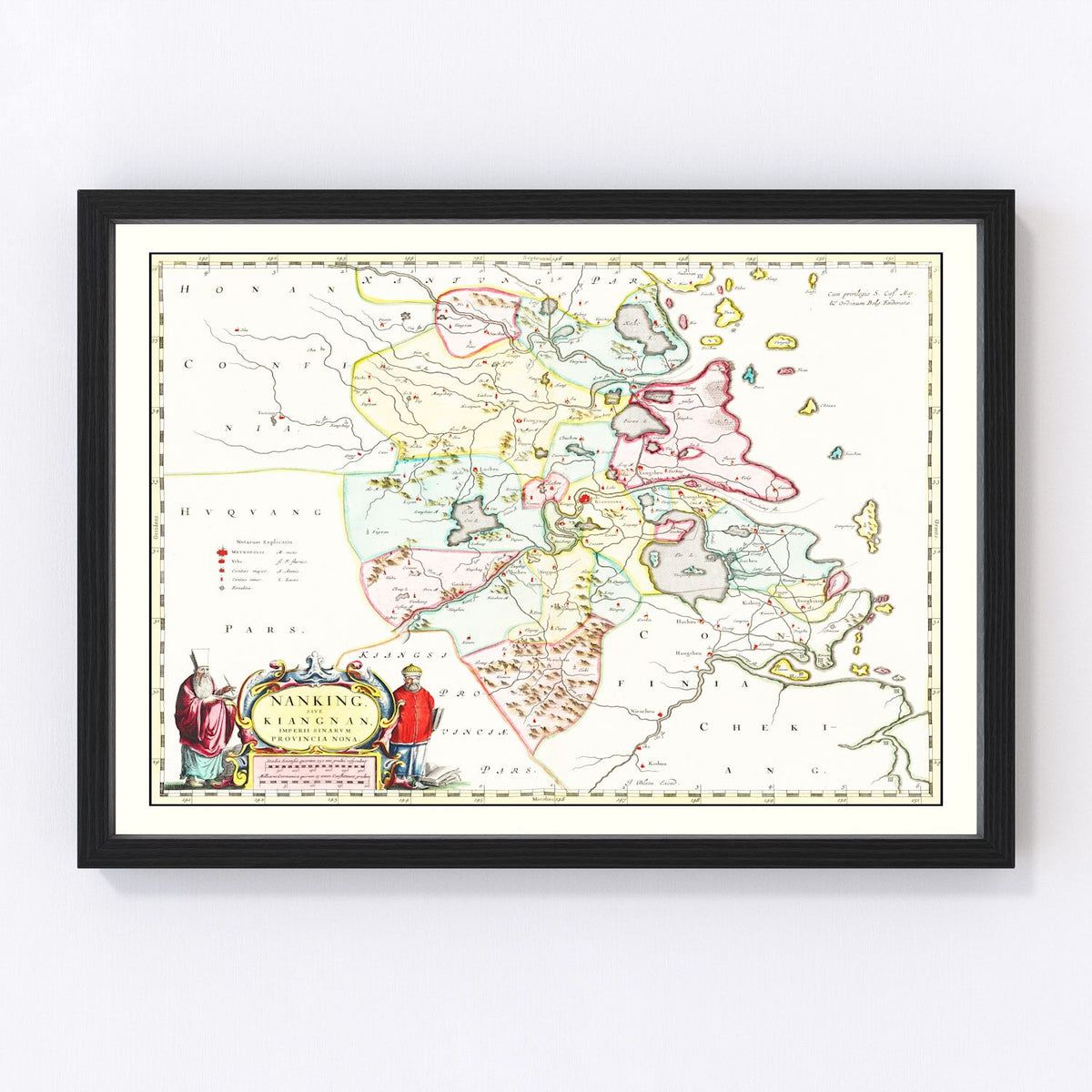 Nanking Vintage Map 1665