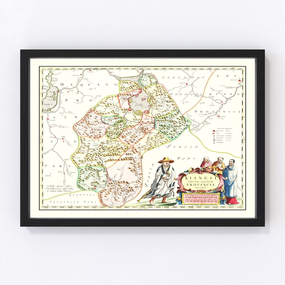 Jiangxi Vintage Map 1665