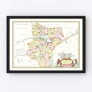 Huguang Vintage Map 1665