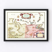 Venezuela Vintage Map 1665