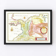 Colombia Vintage Map 1665