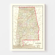 map of Alabama