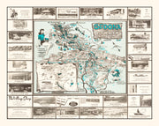 vintage sedona map h