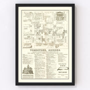 Tombstone Vintage Map 1962