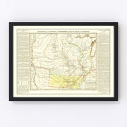 Arkansas Vintage Map 1822