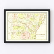 Arkansas Vintage Map 1838