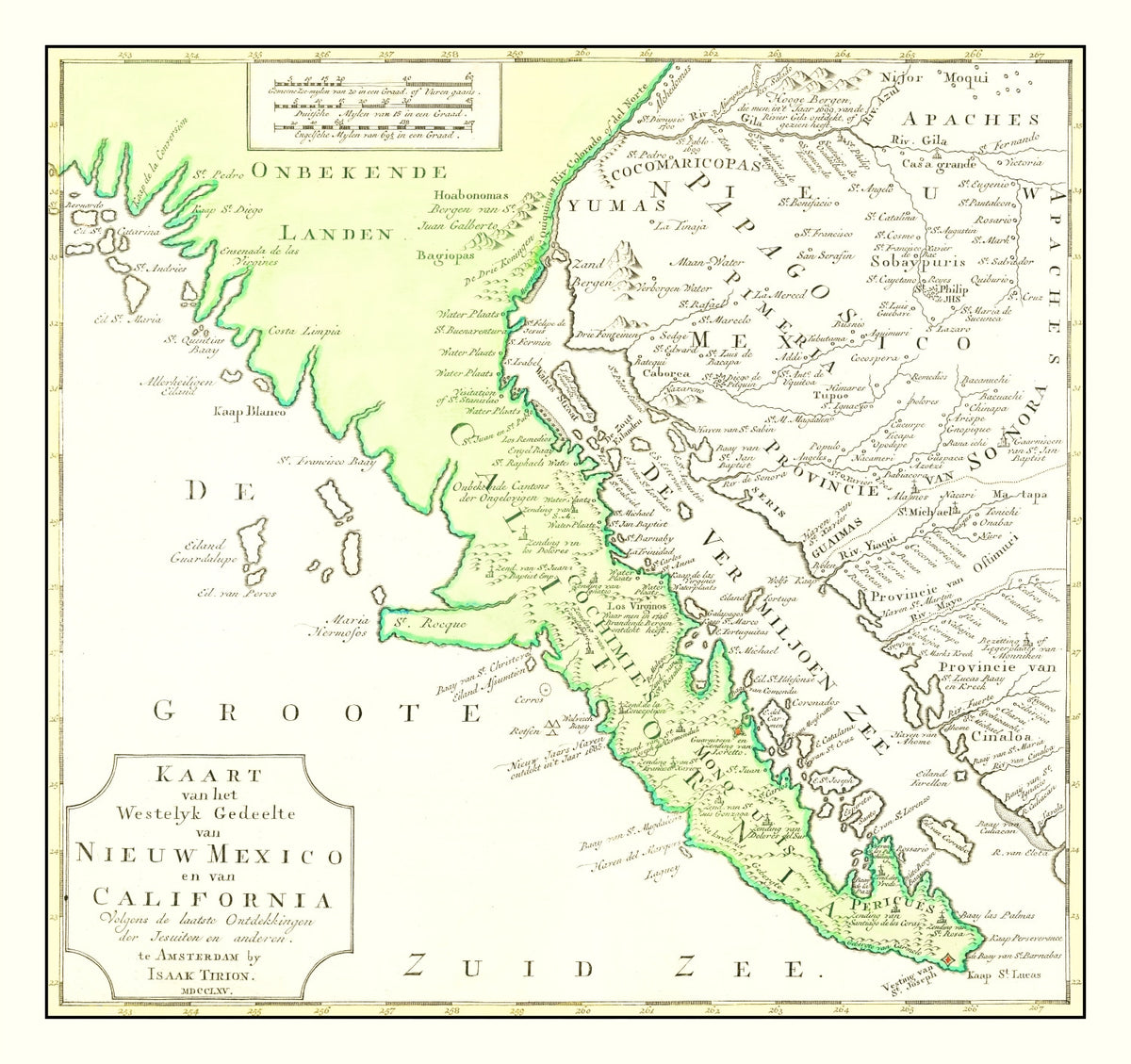 Preview of Vintage Map of California 1765
