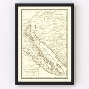 California Vintage Map 1777