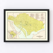 Washington Vintage Map 1899