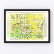 Washington Vintage Map 1919