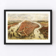 NYC Vintage Map 1865
