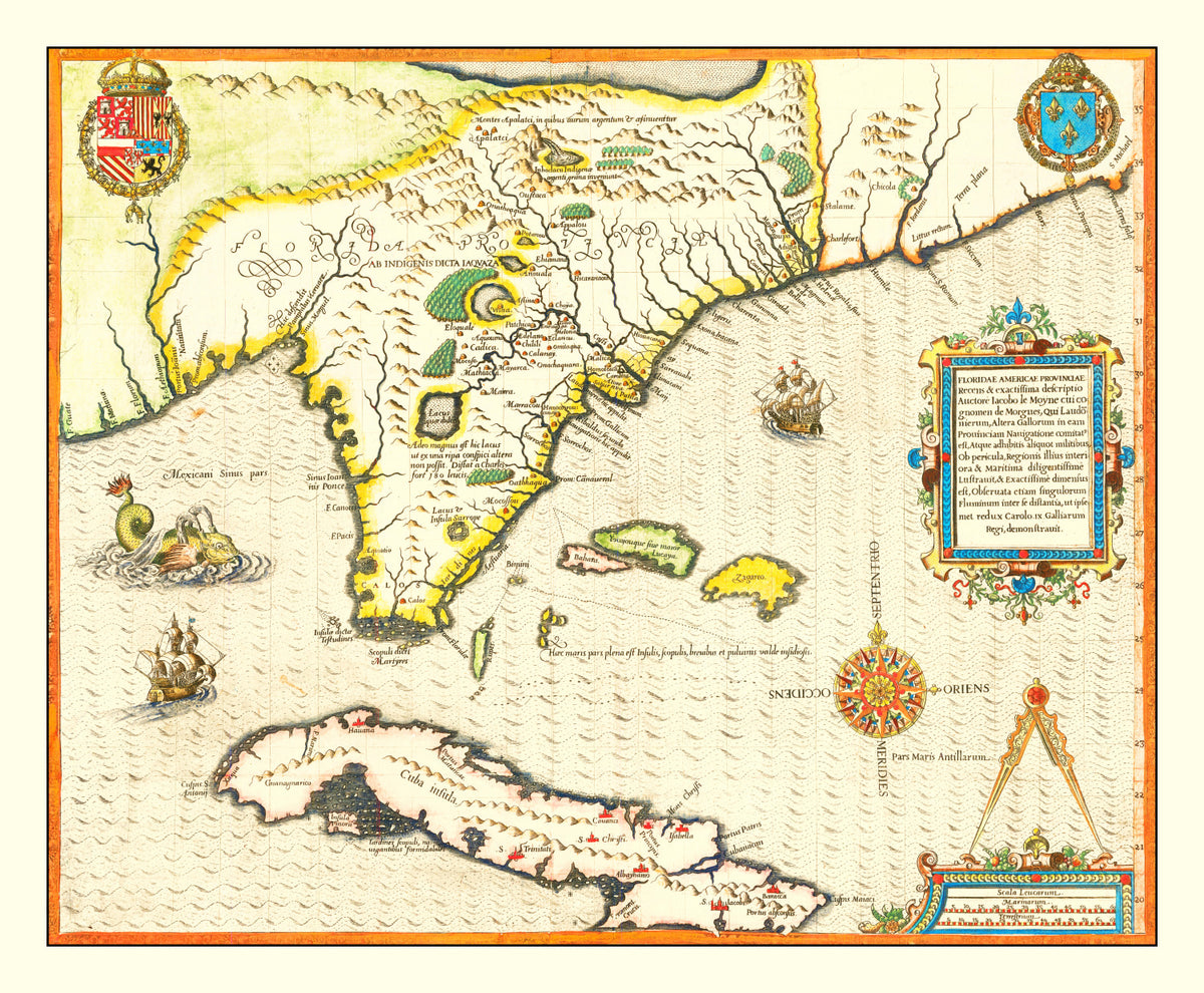 Preview of Vintage Map of Florida 1591