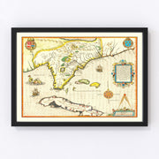 Florida Vintage Map 1591