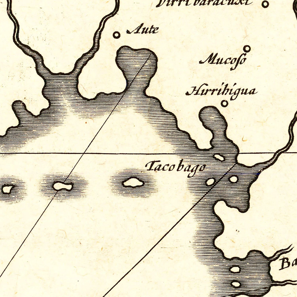Restored historic details from the 1834 state map of County, Florida