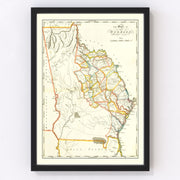 Georgia Vintage Map 1814